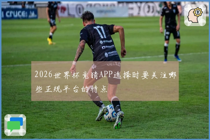 2026世界杯竞猜APP选择时要关注哪些正规平台的特点